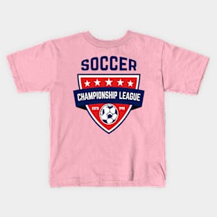 Soccer, football emblem. Kids T-Shirt